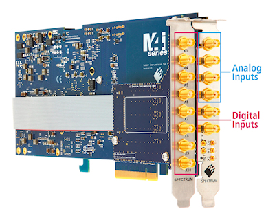 Spectrum PCIe数字化仪新增8个额外数字输入